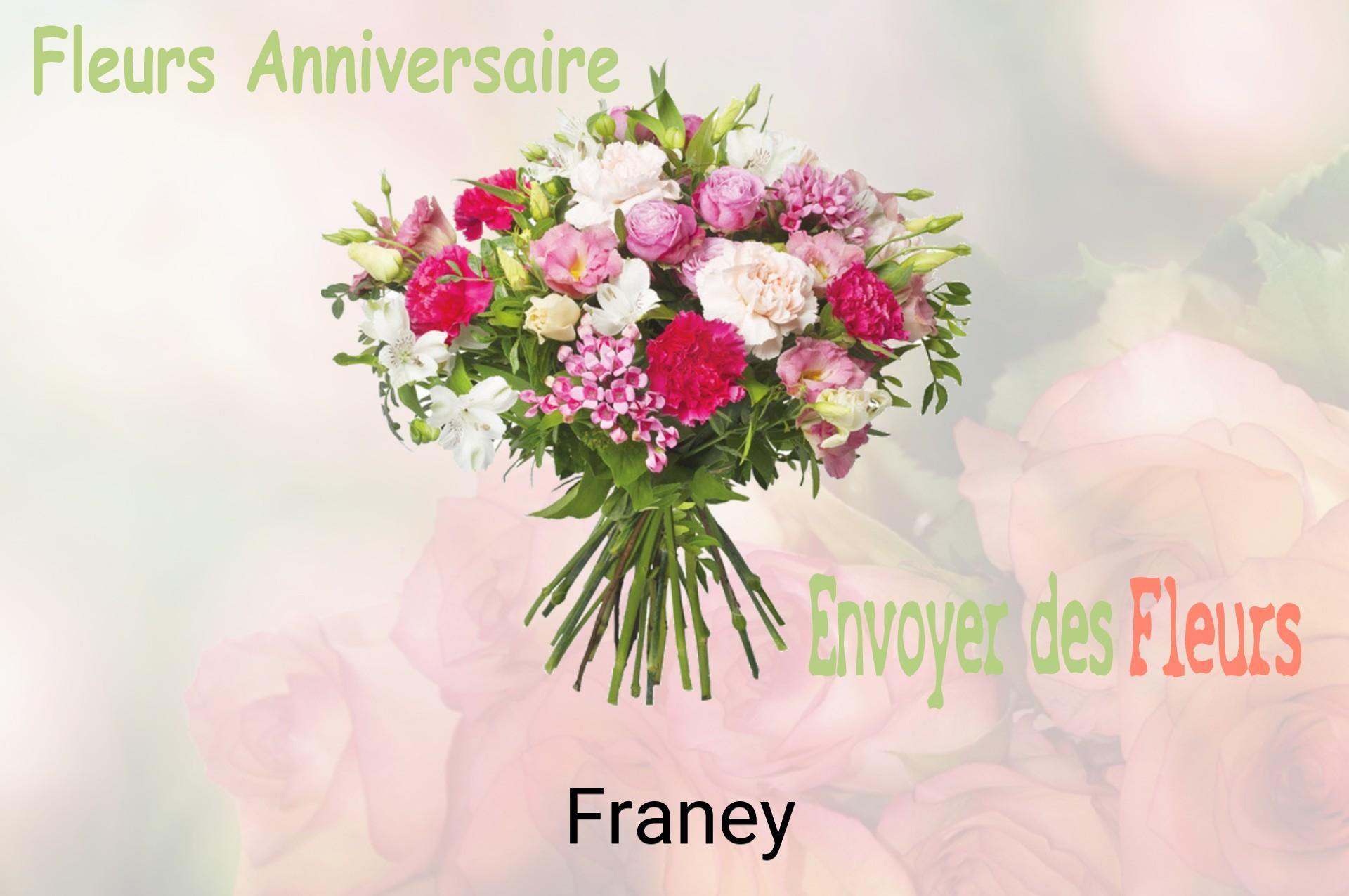 Bouquet de fleurs d’anniversaire livré à Franey