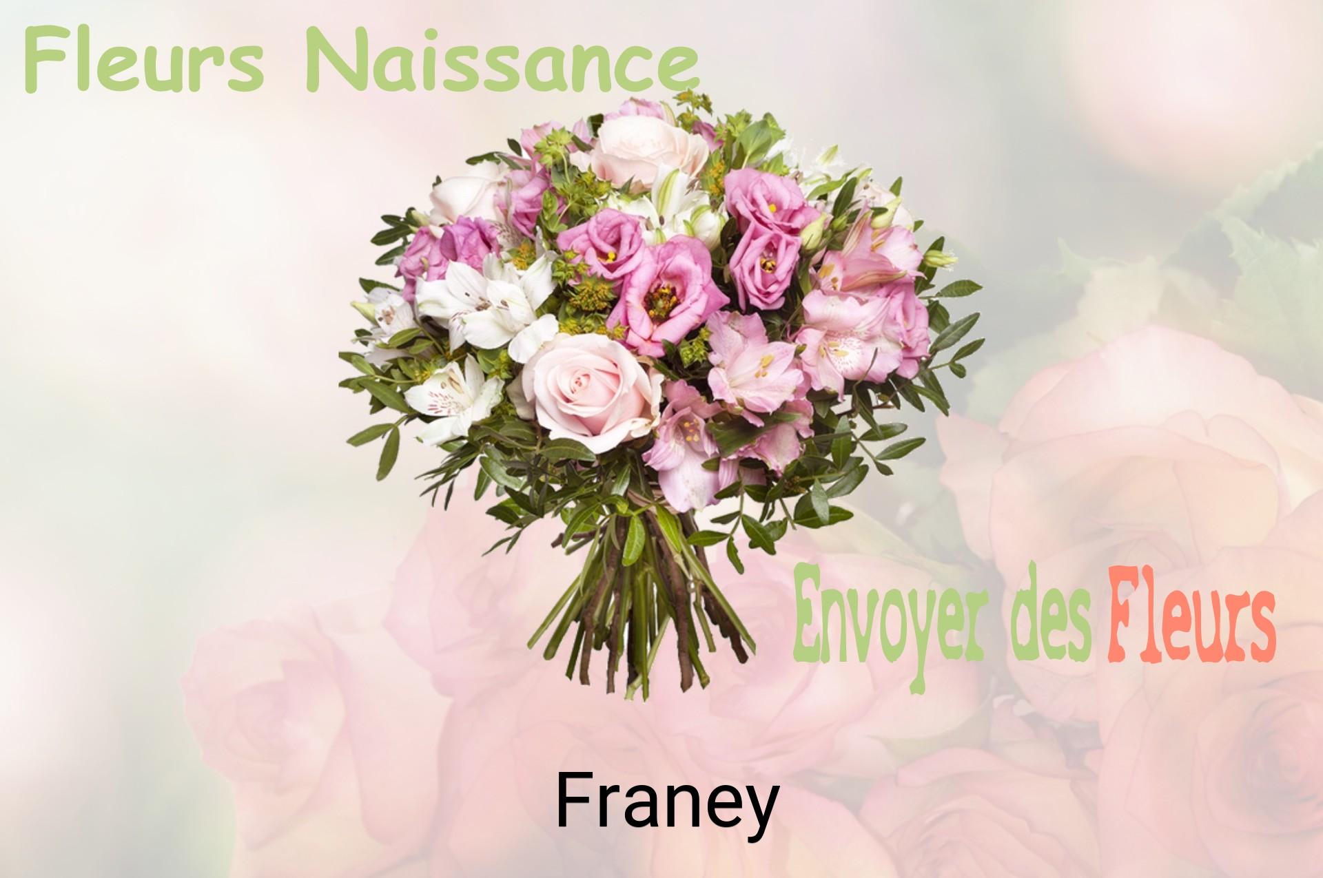 Bouquet de fleurs de naissance livré à Franey